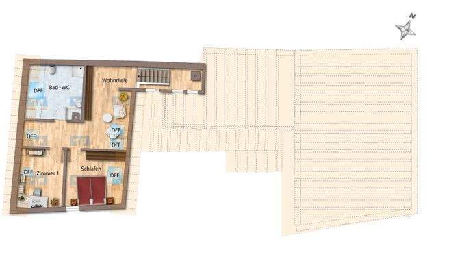 Dachgeschoss Wohnhaus