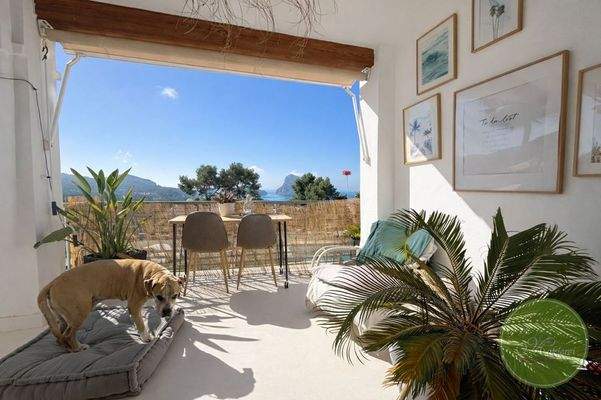 Terrasse mit Meerblick & Es Vedra