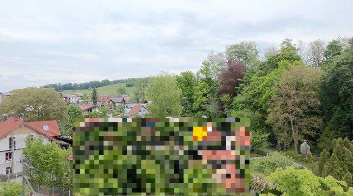 Sicht vom oberen Grundstück Richtung Osten