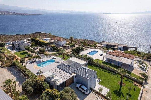 Kreta, Tersana: Wunderschöne Villa mit atemberaubendem Meer- und Sonnenuntergangsblick zu verkaufen
