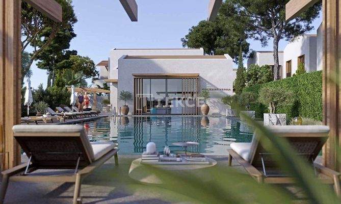 Apartments in a Complex with Pool Close to Alaçatı in İzmir Çeşme