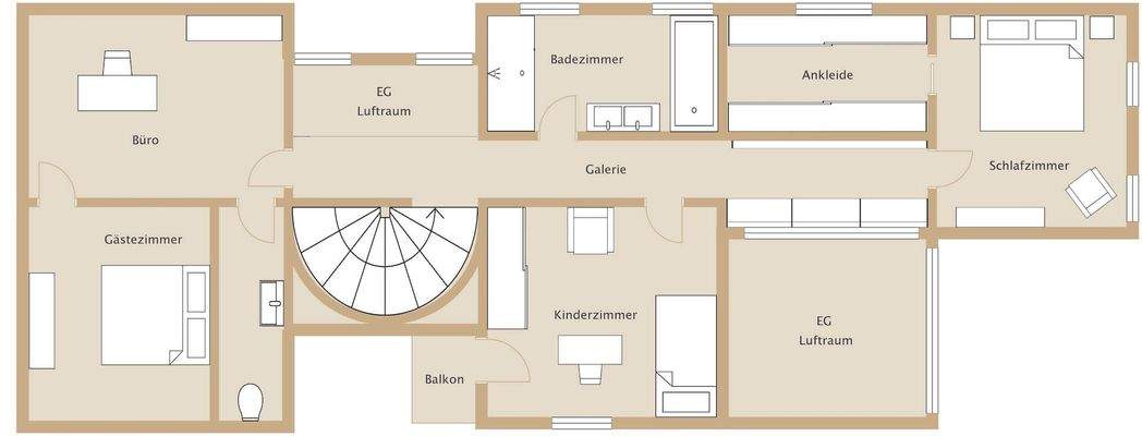 Grundriss Obergeschoss