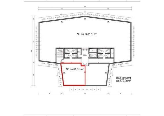 Grundriss Gewerbeeinheit