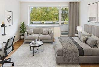 Wohn- und Schlafzimmer