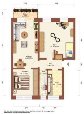 Grundriss Möblierungsvorschlag