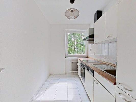 Ansicht I: Küche mit Einbauküche