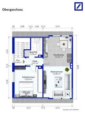 Grundriss Obergeschoss
