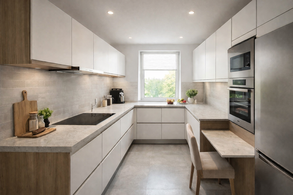 Küche virtuell gestaged