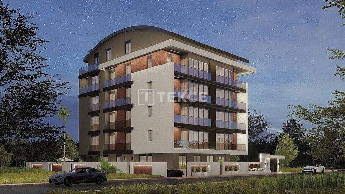 1-Bedroom Flats in a Complex Near the Sea in Antalya Muratpaşa