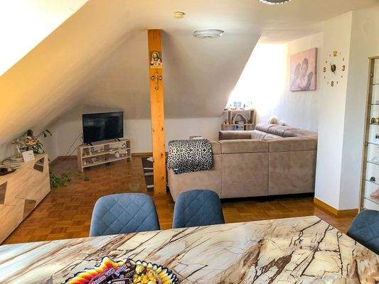 Blick zum Wohnbereich