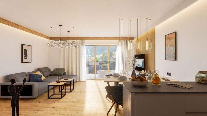 KITZIMMO-Grundstück mit Baugenehmigung für 5 Wohnungen - Immobilien Söll.