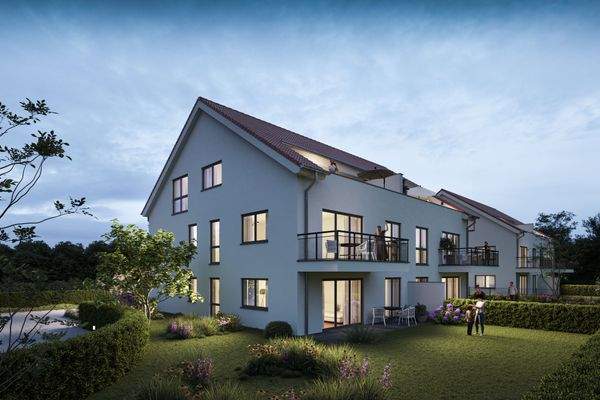 Hausansicht bei Nacht