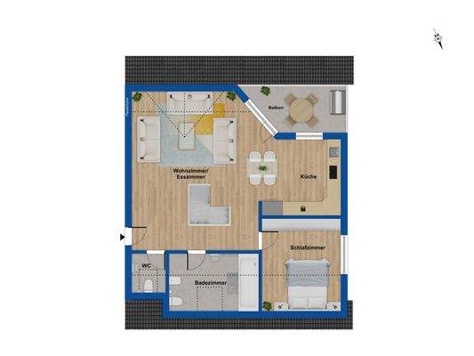 Grundriss Obergeschoss