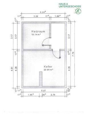 Untergeschoss Haus A Grundriss