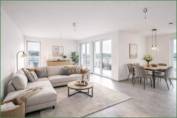 Wohn- und Essbereich Vorschlag Einrichtung KI