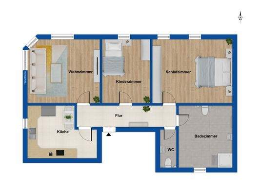 Grundriss 1. OG rechts