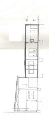 Verkaufshalle - Schnitt