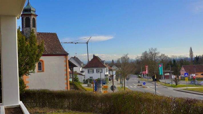 Blick Richtung Süden und den Alpengipfeln