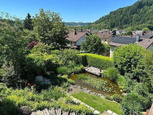 Teich, Garten, Aussicht