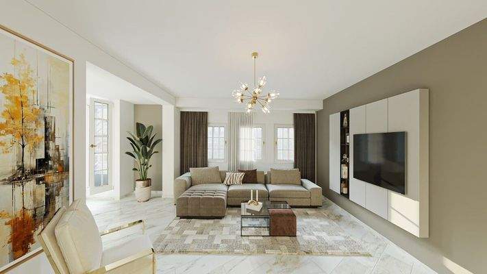 Wohnzimmer - mit Beispielmöblierung -