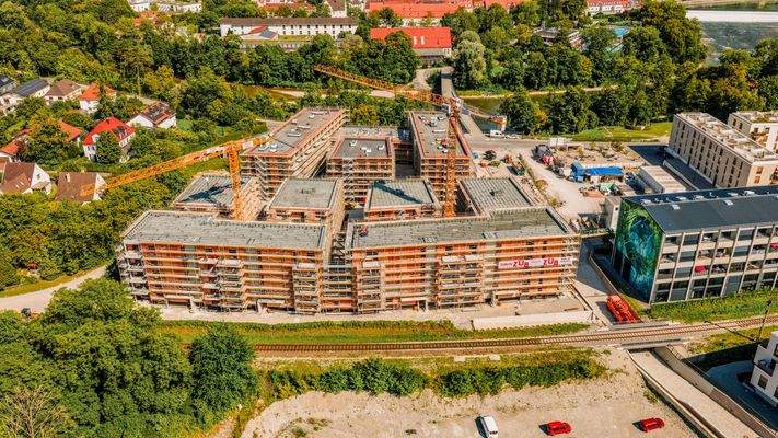 Bautenstand von oben