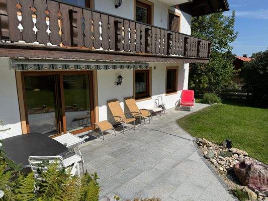 Terrasse der Einliegerwohnung