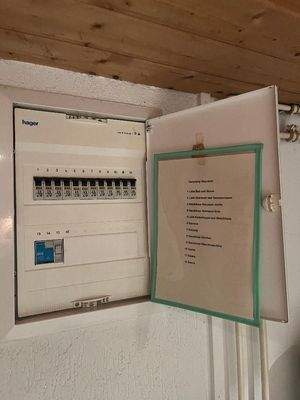 erneuerte Stromleitung KG