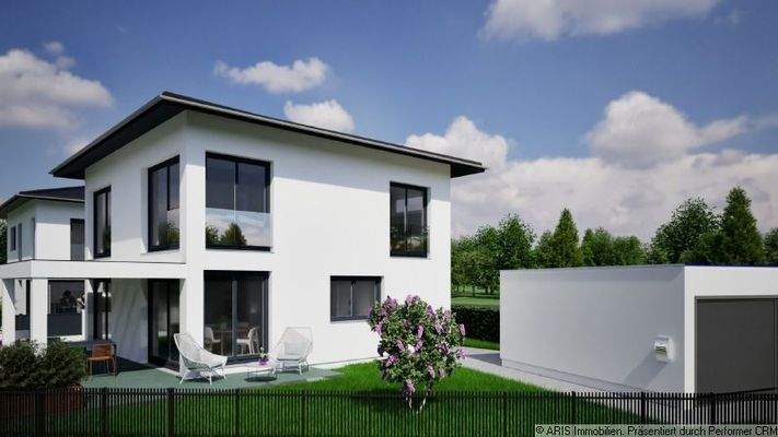 Hausansicht Süd_Planungsbeispiel_Garagenplatzierung wird noch geändert