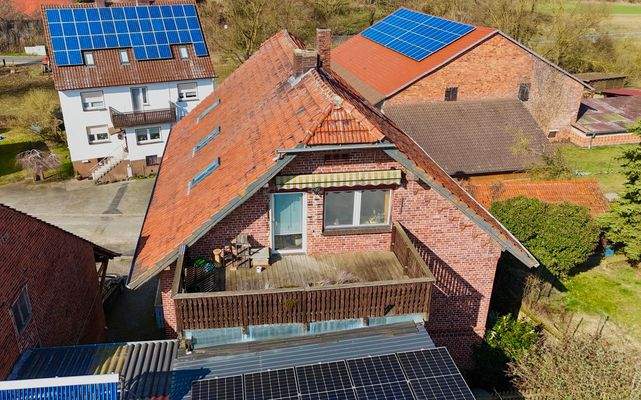 Dachterrasse von oben
