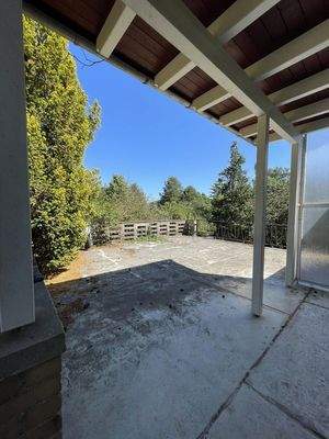 Blick auf die Terrasse