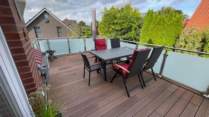 Dachterrasse im Sommer