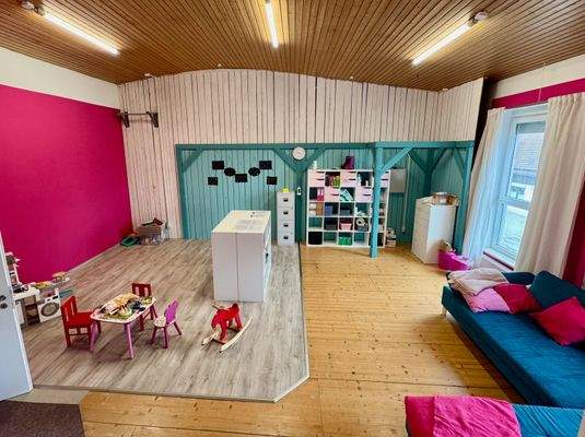 Hohe Räume im Dachgeschoss