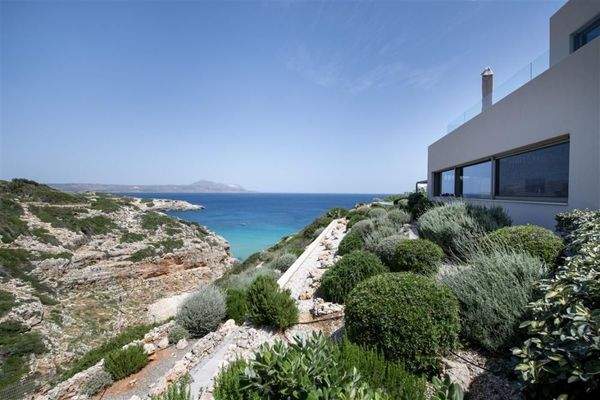 Kreta, Kokkino Chorio: Traumvilla mit makelloser Aussicht mit einer privaten Bucht zu verkaufen