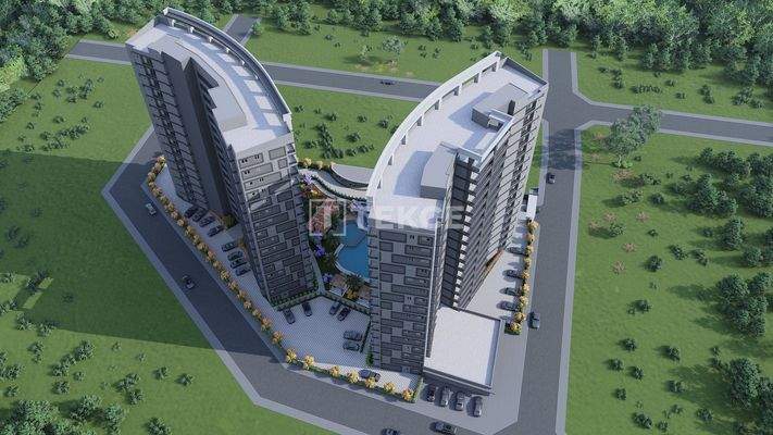 Newly-Built Flats Walking Distance of the Sea in Tömük Mersin