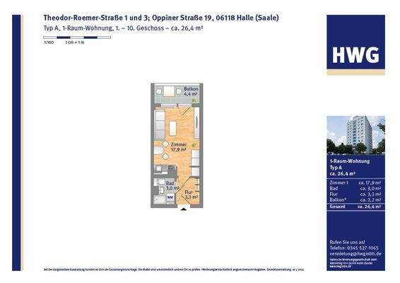 Grundriss zur Wohnung