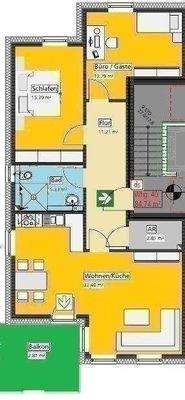 Grundriss Whg 40 im 1. OG