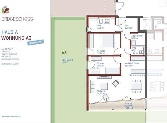 Grundriss Wohnung A3