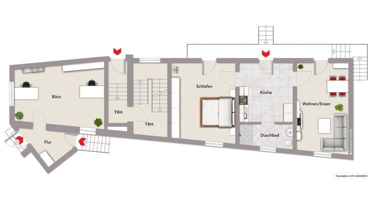 Erdgeschoss Nebengebäude