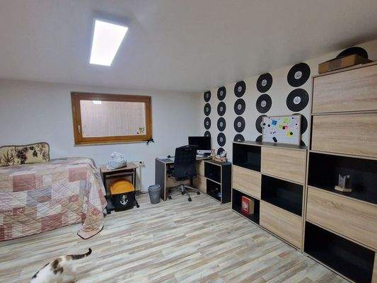 Ausgebauter Hobbyraum im UG