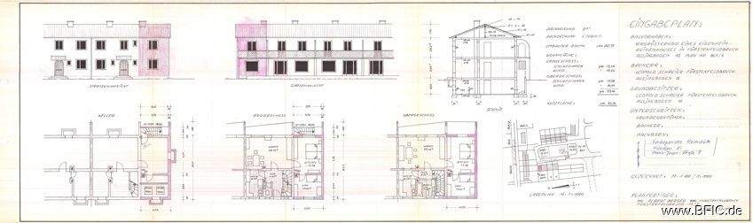 Grundrisse und Ansichten von 1966 - REH FFB Ausjagbogen 12_0001