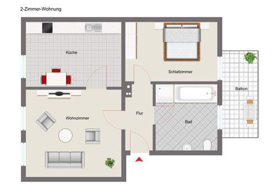 schematische Grundrissdarstellung