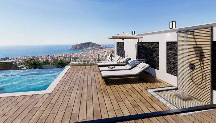 Sea View Elegant Properties in Alanya Cikcilli