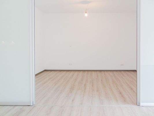 Blick in das Schlafzimmer