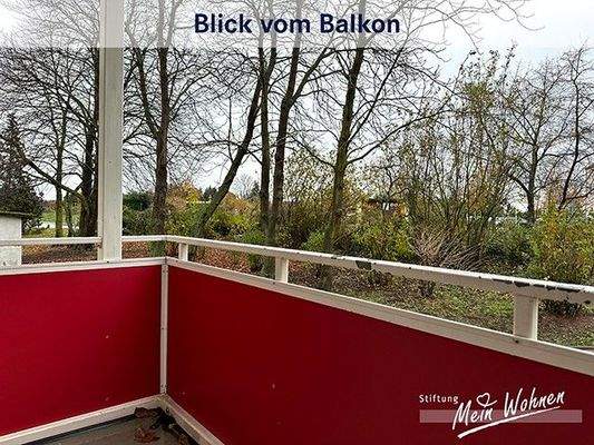 Blick vom Balkon