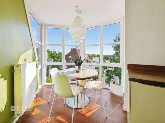 Schöner Platz zum Frühstücken