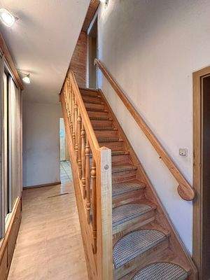 Treppe zum Dachgeschoss