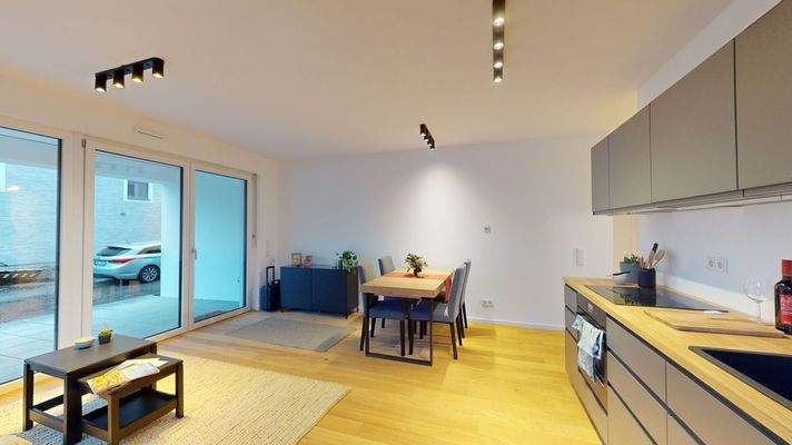 Offener Wohn- und Essbereich