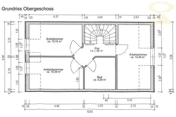 Grundriss Obergeschoss