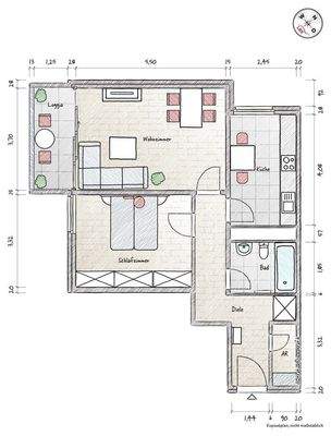 funtionaler Grundriss