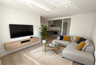 Wohnzimmer digital eingerichtet